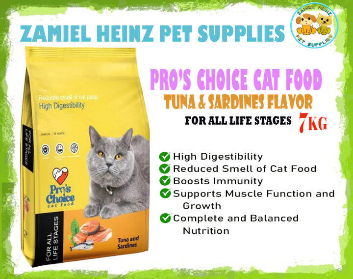 PRO'S CHOICE Cat Food TUNA & SARDINES Flavor 7kg Lazada PH