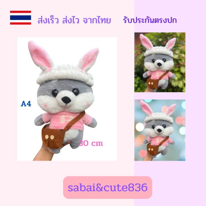 ตุ๊กตาชิบะ-ตุ๊กตา-ตุ๊กตาแต่งตัว-dog-ตุ๊กตาแจกเด็ก30cmพร้อมส่งจากไทย