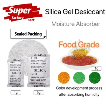 2g Food Grade Dehumidifier Pouch Silica Gel Desiccant for Moisture Absorbing  - China Moisture Absorbent and Silica Gel Desiccant