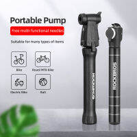 ROCKBROS Mini Bicycle Pumps Portable MTB Bike Aluminum Alloy Cycling Bike Pump Fit Presta &amp; Schrader Valve Bicycle Accessories