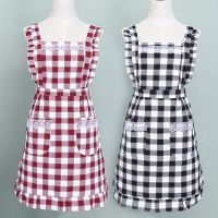 Apron cotton home outside home fabric thin ladies summer home han edition of the new western style kitchen vest princess dress