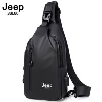 JEEP BULUO ใหม่ผู้ชายกระเป๋า Casual Sling กระเป๋า Trip Travel Carry Corssbody กระเป๋าผู้ชายกันน้ำไหล่ Crossbody กระเป๋าไนลอน