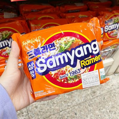 ❤️พร้อมส่ง❤️    Samyang Ramen Original 120g. 🥢 บะหมี่กึ่งสำเร็จรูปเกาหลี  มาม่าเกาหลี   🥢 🌟   ซัมยังราเม็งกึ่งสำเร็จรูปรสต้นตำรับ 🔥🔥🔥