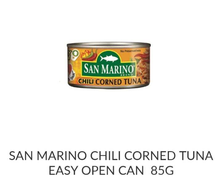 San Marino Chili Corned Tuna Easy Open Can 85g Lazada PH