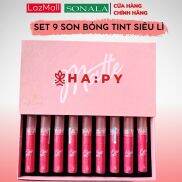 Set 9 Son bóng lì lâu trôi HAPY GLOW LIP TINT MINIGARDEN 3.5ml được chọn