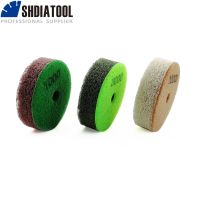 SHDIATOOL 3pcs/Set 80mm Sponge Diamond Polishing Pads Dia 3 inch Sanding Disc For Softer Stones Marble Sandstone polishing