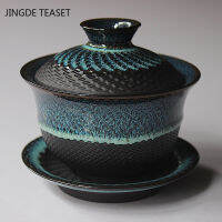 Dehua เตาเผาเปลี่ยนเซรามิค Gaiwan ถ้วยชา Handmade ชา Tureen จีน R ชุดชาอุปกรณ์เสริม Master ถ้วย Drinkware 180ML