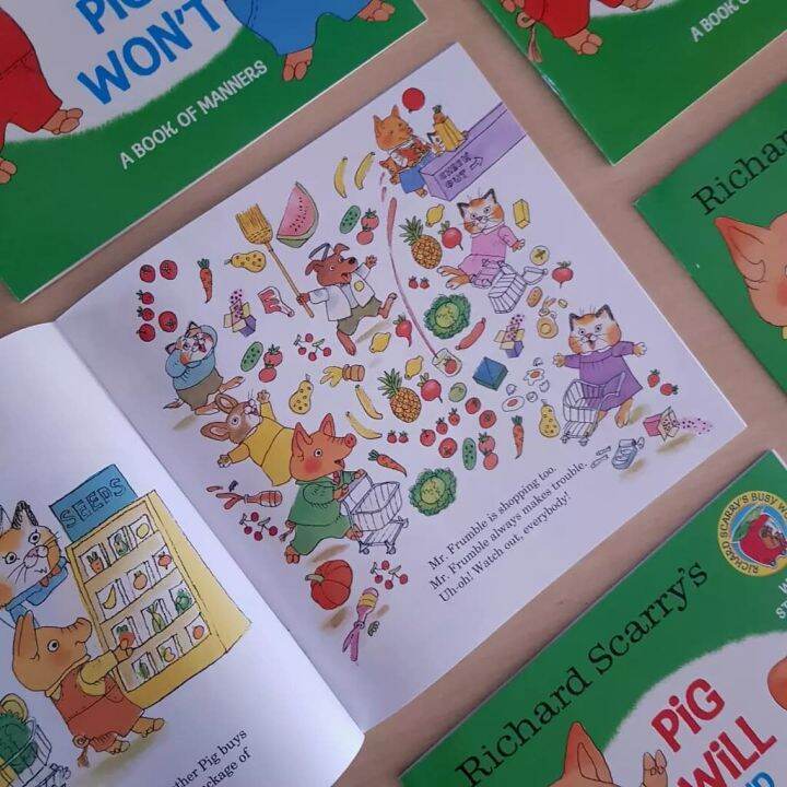 หนังสือ-richard-scarrys-richard-scarrys-pig-willpig-wont-brand-new-ปกอ่อน-มี-sticker-printed-in-usa