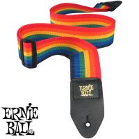 Ernie Ball® สายสะพายกีตาร์ สีรุ้ง สำหรับกีตาร์โปร่ง กีตาร์ไฟฟ้า กีตาร์เบส ของแท้ รุ่น Polypro ** Made in USA**
