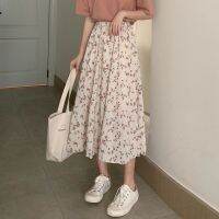 【CW】 Skirt A-shaped Floral Korean Small Thin Temperament 2022 College Loose