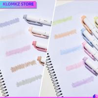 KLOMKZ 5 Colors/Set สี Morandi ปากกาเน้นข้อความ Morandi มาร์กเกอร์ประเด็นสำคัญ หัวคู่ ปากกาฟลูออเรสเซนต์ สร้างสรรค์และสร้างสรรค์ วาดเส้นขยุกขยิกปากกา ของขวัญสำหรับนักเรียน