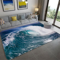 3D Sea Wave Big Carpet For Living Room Decoration Soft Anti-slip Bathroom Rug Floor Mat Kids Room Rug Kitchen Rug Sofa Carpet