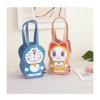 Meow Meow Star Japanese New Cartoon Doraemon Handbag Cute Doraemon Versatile Canvas Handbag Cute 【AQUA】✌✽