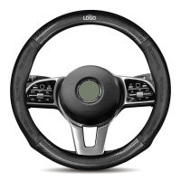 Carbon Fiber Cow Leather Car Steering Wheel Cover For Benz C Cla W210 204 W209 W205 124 W211 W220 W212 W202 203 W177