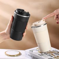 Stainless Steel Coffee Cup Double Layer Vacuum Insulation Cup Office Mug Outdoor Portable Car Water Cups Fashion Mug