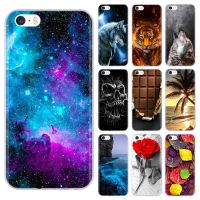 【FCL】▼  Ultra Thin for iPhone 5 5S 2020 6 6S 7 8 4 Back Cover Transparent Patterned Funda Coque