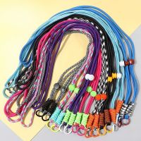 Universal Lanyard Strap for Mobile Phone Colorful Long Hang Straps Adjustable Keychain Lanyards Cord with Replacement Patch