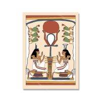 อียิปต์เทพผ้าใบศิลปะภาพพิมพ์: Thoth, Atum, Seshat - Boho ตกแต่งผนังสำหรับห้องนั่งเล่นโบราณฟาโรห์หลุมฝังศพโปสเตอร์คอลเลกชัน