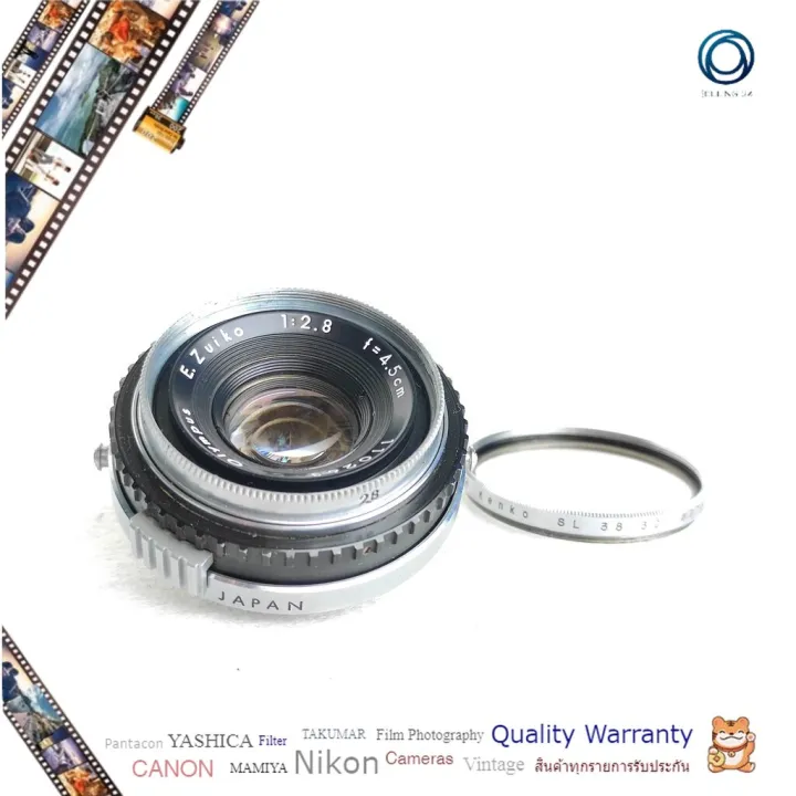 เลนส์มือหมุน ยี่ห้อ Olympus E.zuiko 4.5cm f/2.8 Olympus ACE