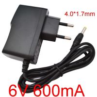 Holiday Discounts 1PCS 6V600ma High Quality AC 100V-240V Converter Switching Power Adapter DC 6V 600Ma 0.6A Supply EU Plug DC 4.0Mm X 1.7Mm