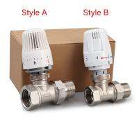 【hot】♈❈ Thermostatic Radiator 1/2 3/4 1 Thermostat Temperature Floor Heating DN15/DN20/DN25