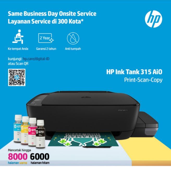 Printer Hp Ink Tank 315 Lazada Indonesia 5138