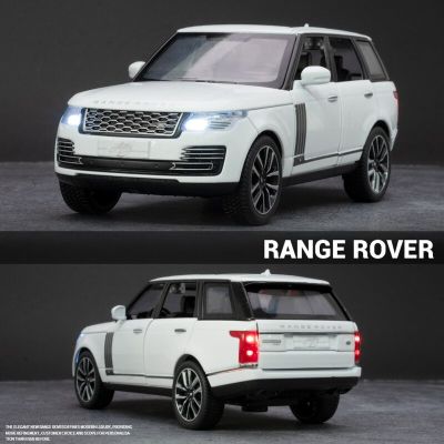 1/32 Range Rover SUV Toy Alloy Car Diecasts Simulation Sound And Light 6doors Open Pull Back Alloy Car Collection Boys Toy Gifts