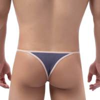 Gay Underwear Men Thongs Jockstrap Men Solid G Strings Thong Underwear Sissy Tanga Hombre Breathable Sexy Mens Lingerie T-back