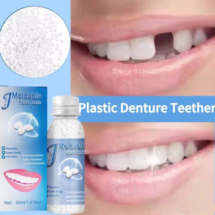 Plastic Denture Teether Filling Teeth Interdental Repair Broken Teeth