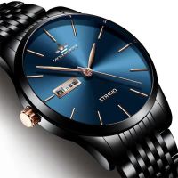 ---Fashion mens watch238814♝ FOURRON brand watch men than mechanical watch waterproof calendar quartz ultrathin hot steel strip hot style students