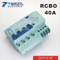 4P 40A DZ47LE 400V~ Residual MCB current Circuit breaker with over current and Leakage protection RCBO Electrical Circuitry Parts