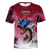 ✁▼❏ เสื้อยืดลําลอง แขนสั้น พิมพ์ลาย Pokemon Gyarados Charizard Greninja Groudon สําหรับเด็กผู้ชาย และเด็กผู้หญิง