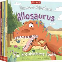 Dinosaur adventures dinosaur adventure stories 10 volumes bagged EQ Management conduct management childrens English good night stories parent-child picture books reading materials English original imported childrens books