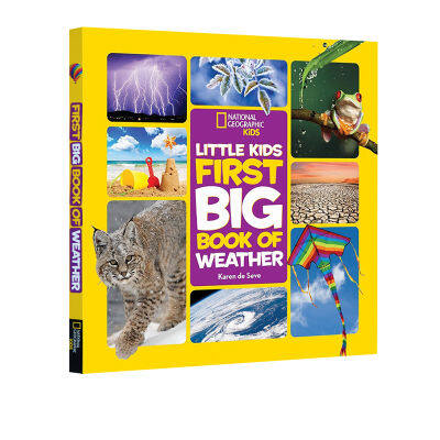 Original English National Geographic little kids first big book of weather hardcover folio