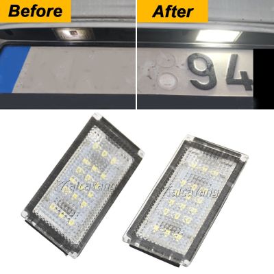 ⊙ Canbus No Error Led License Plate Light White 12V Number Plate Lamp Bulbs For BMW 3 Series 325i 328i 318 320 E46 2D M3 Facelift