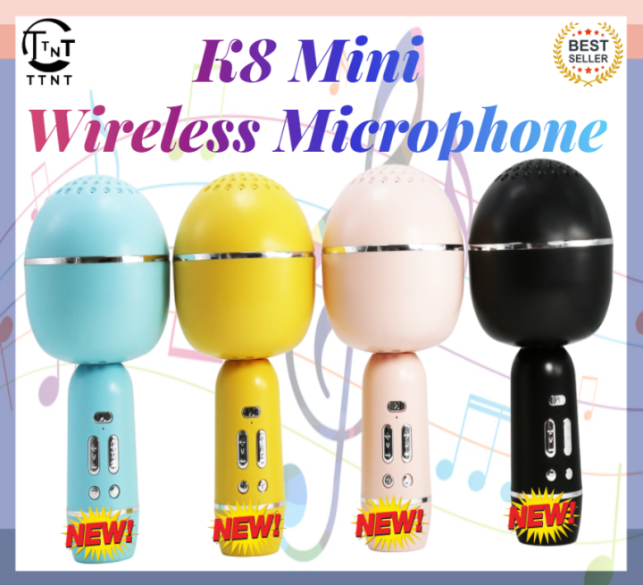 New Arrival K8 Rechargeable Mini Wireless USB Microphone Professional