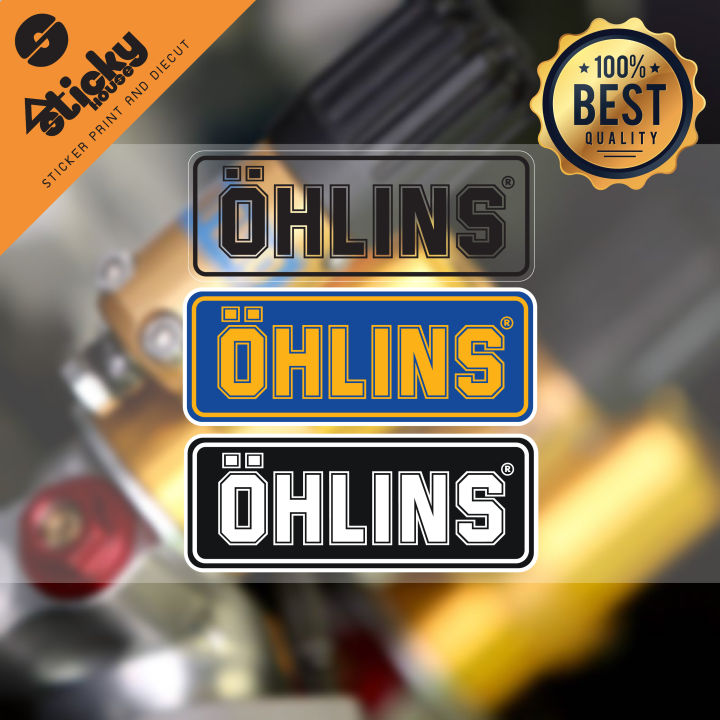 ขายเป็นคู่-sticker-สติ๊กเกอร์ติดได้ทุกที่-ลาย-ohlins