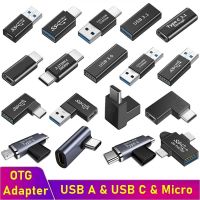 Tongdaytech ตัวแปลงตัว USB อะแดปเตอร์ OTG ตัวผู้ไปยังตัวเมียขนาดเล็กสำหรับ Samsung S21 S20 S10ที่ชาร์จ USBC Huawei Xiaomi