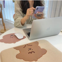 11 13 inch Laptop Tablet Case Korean Bear Dog Pouch For Air Pro Retina 9.7 10.8 13.3 15 15.6 Inch Inner Sleeve Bag