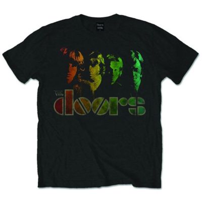 The Doors Rainbow Jim Morrison Rock Tee T-Shirt Mens Unisex