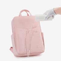 MINGKE Laptop Bag 13 14 15.6 inch Backpack Schoolbag for Women Student Waterproof Shockproof Simplicity