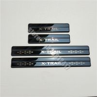 แต่งรถชายบันไดแถบติดขอบประตูสแตนเลสสำหรับ Nissan X-Trail X Trail Xtrail T32 2014-2021แผ่นแสดงการต้อนรับตัด