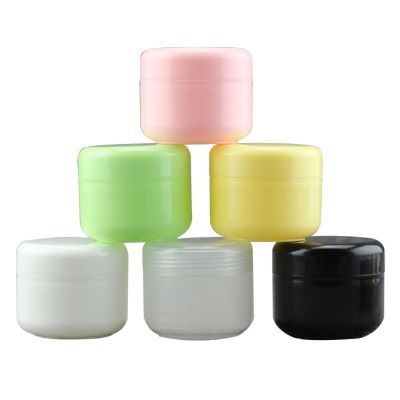 5 Buah 10-100G Wadah Plastik dengan Tutup Liner Stoples Perjalanan Kotak Pot Botol Lotion untuk Krim Wajah Makeup Pasta Perawatan Rambut