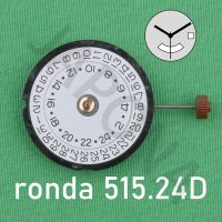 hot【DT】 randa 515.24 movement normtech 3 hands quartz with date24 hours by disc - function ronda 515