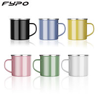 Fypo ถ้วยเคลือบ350Ml แก้วกาแฟถ้วยนมแก้วบาร์แก้วน้ำดื่มถ้วยน้ำ