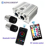 แอป1X บลูทูธควบคุมเพลงหัวคู่16W เครื่องยนต์ไฟ LED กระพริบ RGBW พร้อมรีโมท RF สำหรับรถยนต์เพดานดาว Gratis Ongkir Daozhi