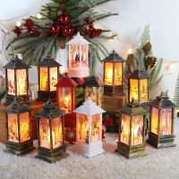 【LZ】✽✜  Christmas Santa Lantern Wind Lights Merry Christmas Decoration for Home Natal Navidad 2022 Xmas  Ornaments Gifts New Year 2023