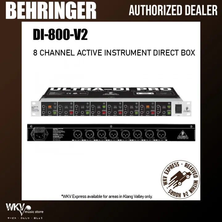 Behringer DI800V2 Professional Phantom Powered 8 Channel UltraDI DI