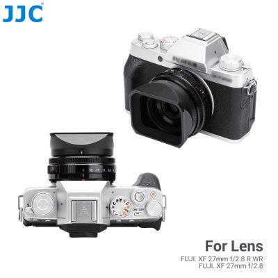 ฮู้ดโลหะ JJC LH-XF27สำหรับ Fujifilm XF 27มม. F2.8 R WR &amp; Fujifilm XF 27มม. F/ 2.8สำหรับ XT4 XT5ฟูจิ XT30 XT3 XS10 XE4 XH2S