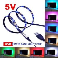 {ItalyNest shop}ไฟเปลี่ยนแถบสีเส้นไฟ RGB แบบ LED USB 5V